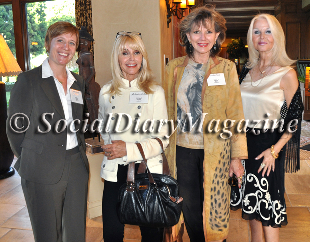 Robin Mohler with Melanie Wizan, the designer Jordan, and Alanna Tarkington